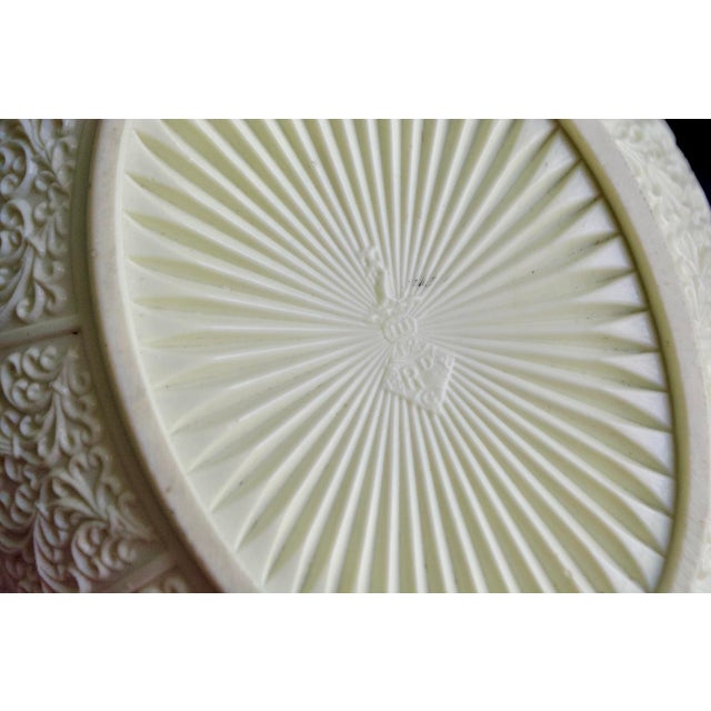 Sowerby & Co. Ellison Glass Works Patent Ivory Queens Ware – Uranium Glass Serving Dish, 1879 For Sale - Image 4 of 8