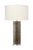 Viper Table Lamp, Truffle Etched Glass For Sale