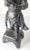 Black Early Chinese Tang or Wei Style Bronze Standing Figure For Sale - Image 8 of 12