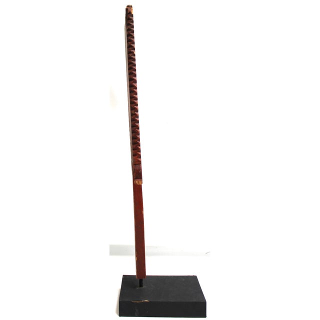 Folk Art Slavic Weavers Distaff Item A. 8 X8x 28 For Sale - Image 12 of 12