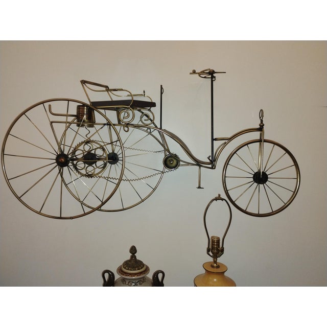 1980s Limited Edition Curtis Jere Wall Sculpture Portraying Karl Benz (Mercedes Benz) For Sale In Raleigh - Image 6 of 12