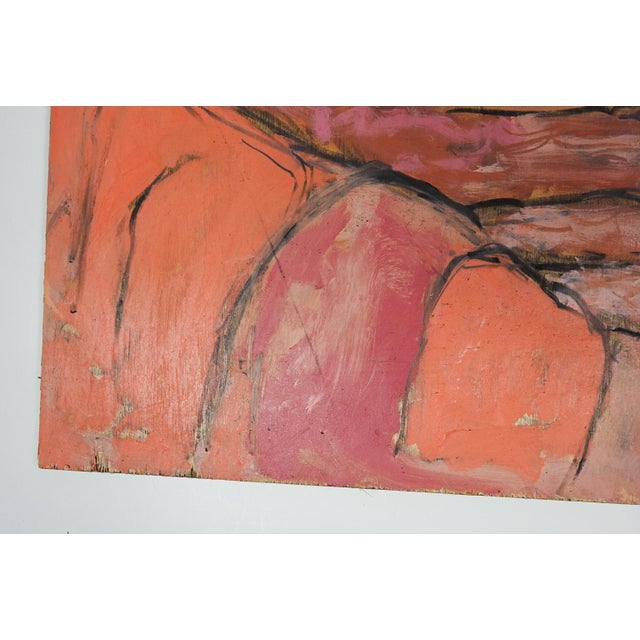 Contemporary Pink Abstract Still Life Painting For Sale In Seattle - Image 6 of 8
