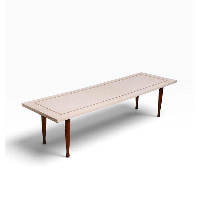 Mid Century Stone and Wood Coffee Table For Sale - Image 16 of 16