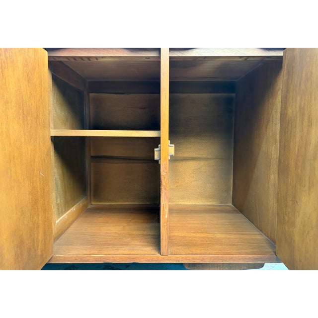 Vintage Walnut Credenza by Stanley Furniture For Sale - Image 13 of 16