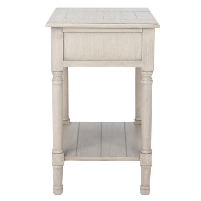 Whitney 1 Drawer Accent Table in Greige For Sale - Image 11 of 11
