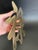 Vintage Brass Wall Hanging Trivet of Chinese Prosperity Symbol For Sale - Image 4 of 9