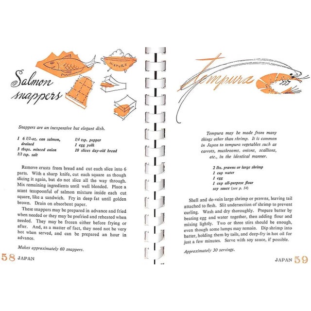 1970s "Hors D'Oeuvres: Favorite Recipes From Embassy Kitchens" 1974 Edmond, Shom Atkin [Editor] For Sale - Image 5 of 12