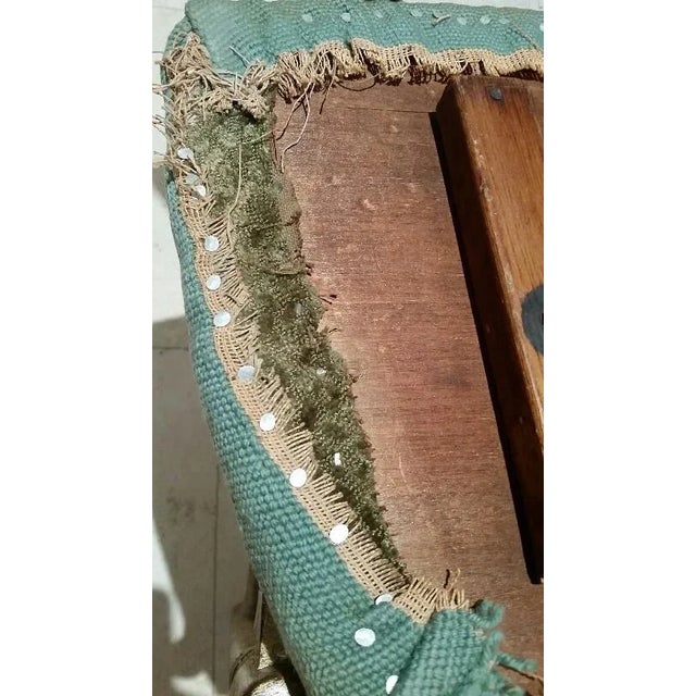 Green Late 19th Century Faux Bamboo Gold Gilt Side Chair For Sale - Image 8 of 11