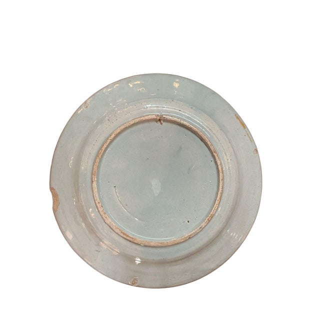 Ceramic 18th Century Delft Plate For Sale - Image 7 of 9