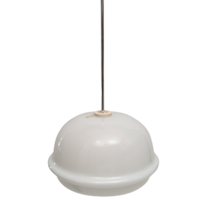 Vintage Glass Hanging Light, 1970s