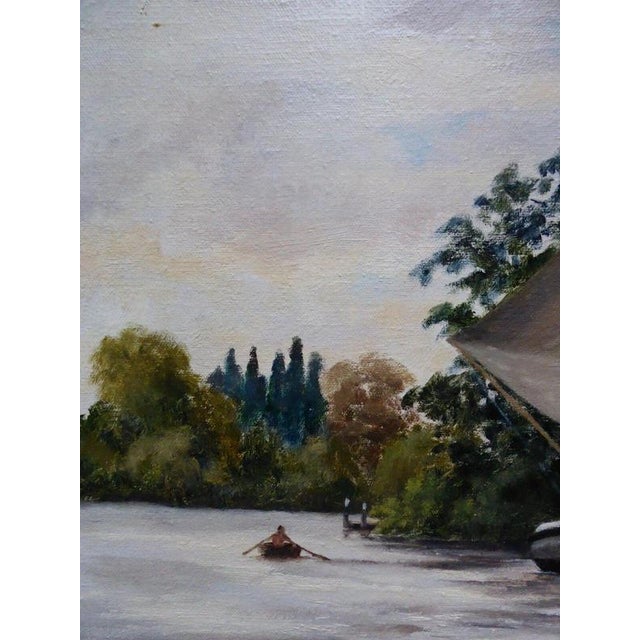 1970s Victor Trevett, Dutch Seascape, Mid Century, Oil on Canvas For Sale - Image 5 of 14
