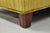 Early 20th Century Vintage Traditional Mahogany Leg Green Upholstered Footstool Ottoman For Sale - Image 5 of 14