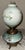 Victorian Antique Victorian Electrified "Gone With the Wind" Hurricane Lamp With Hand-Painted Floral Globe, C. 1895 For Sale - Image 3 of 12