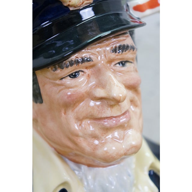Royal Doulton English Traditional Nautical Yachtsman Sailboat Toby Character Jug For Sale - Image 6 of 12