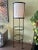 You are viewing a fantastic Iron and Glass Floor Lamp + Shelves by Frederic Weinberg c1950s. This classic modern design...