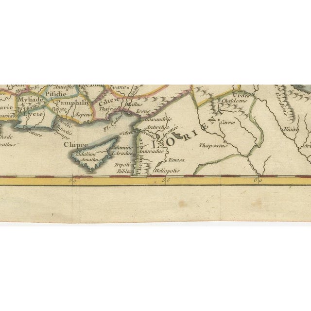 18th Century Antique Asia Minor Map with Classical Regions by Pluche, 1765 For Sale - Image 5 of 12