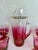 Mid-Century Modern Mid-Century Raspberry Ombre Glass Barware Set, Attributed to Blendo For Sale - Image 3 of 12