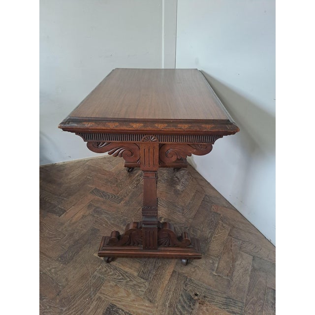 Brown Aesthetic Movement Walnut Centre Table, 1860 For Sale - Image 8 of 8