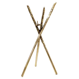 Prometeo Brass Candleholder by Morghen Studio
