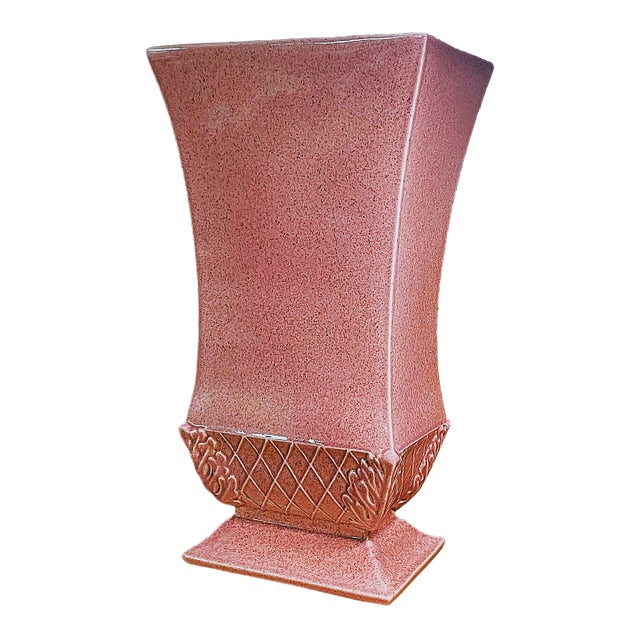 14 Inch Floor Vase With 7.5 X 5.5 Inch Opening For Sale