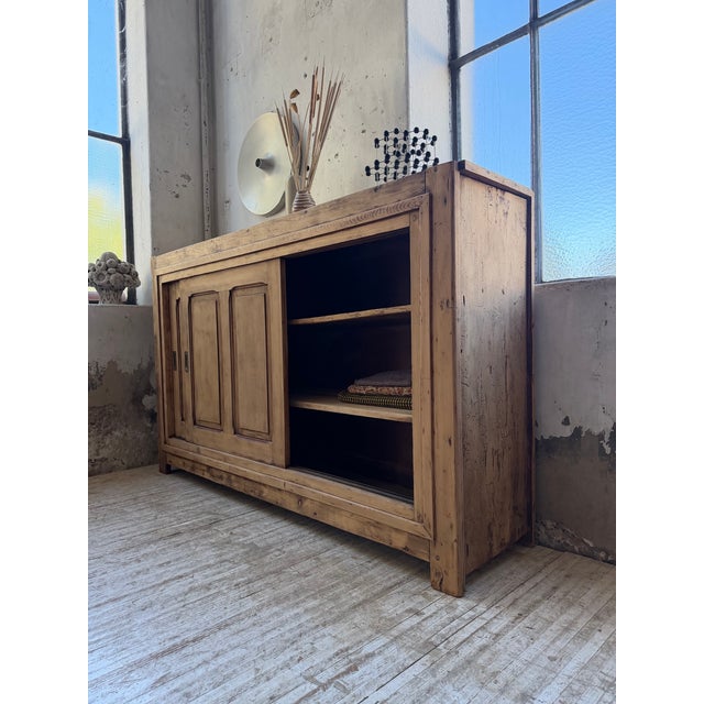 Vintage Sliding Door Sideboard, 1950s For Sale - Image 8 of 18