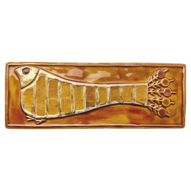 Ceramic Gold Ceramic Bird Box For Sale - Image 7 of 7