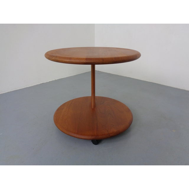 Teak Serving Trolley, Denmark, 1970s For Sale - Image 10 of 16