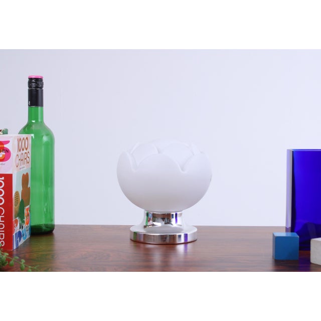 Artichoke Seerose Flower Glass Table Lamp by Peill and Putzler, 1970s For Sale - Image 6 of 12