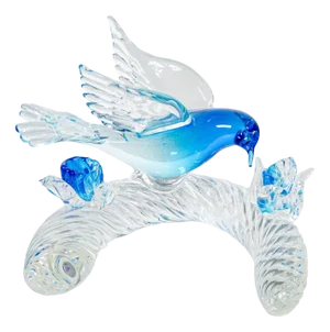 Murano Blown Glass Bird Sculpture