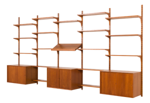 Large Teak Wall Unit by Poul Cadovius for Cado, 1960s