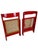 Red Lacquered Trieste Folding Chairs attributed to Aldo Jacober, 1960s, Set of 2 For Sale - Image 6 of 10