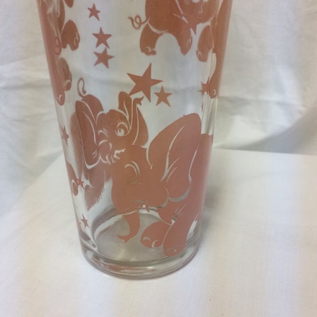 Hazel Atlas Barware Pink Elephants Set of 10 Chairish