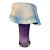 Art Glass Purple White Draped Vase Signed Rich Pitkethly For Sale