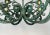 Wrought Iron Industrial Green Painted Chandelier, Circa 1930s For Sale In New York - Image 6 of 11
