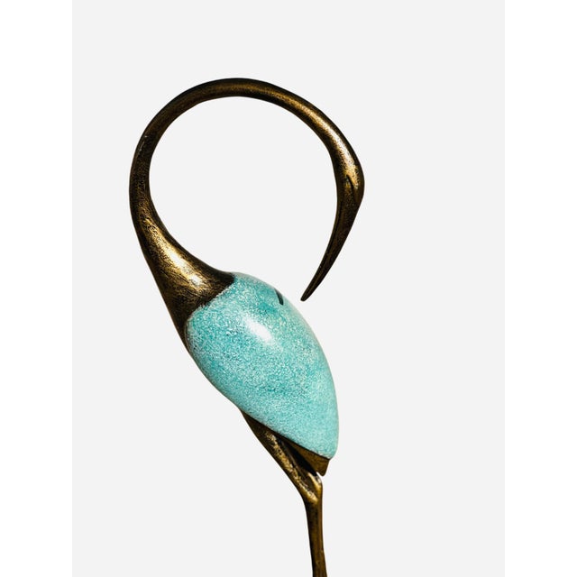 Sculptural Crane Garden Statues For Sale - Image 4 of 14