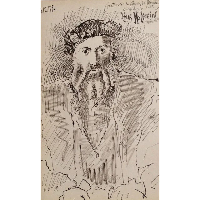 1990s Picasso Sketchbook Carnet De La Californie Print Dated 13/12/1955 For Sale