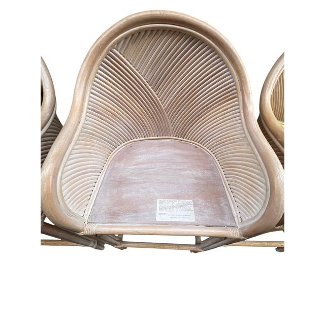 Late 20th Century Split Reed Rattan Bamboo Counter Bar Stool Chairs Henry Link For Sale - Image 16 of 18