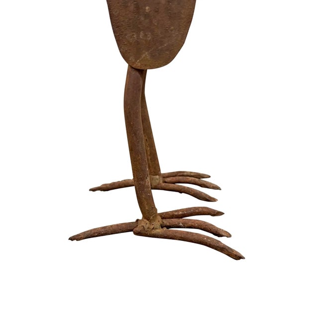 Folk Art Hand-Made Iron Rooster For Sale - Image 12 of 13