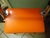 1970s Folding Occasional Stool in Chromed Metal with Orange Imitation Leather Seat, France, 1970s For Sale - Image 5 of 12