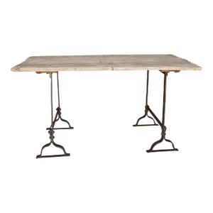 Matthew Izzo Home Reclaimed Wood and Iron Table