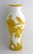 White Antique 14” Chinese Imperial Yellow Peking Glass Vase, Hand Carved, C1910 For Sale - Image 8 of 13