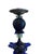 Pair of Heavy Cobalt Blue Art Glass Candlesticks 13" Tall For Sale - Image 12 of 12