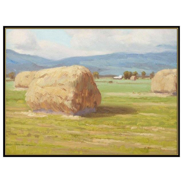 Message us to inquire about custom framing options! (Included for free with every purchase) . The artwork here, "Haystack...