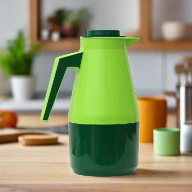 1960s Swedish Chartreuse Green Carafe Pitcher by June For Sale In Fayetteville, AR - Image 6 of 6