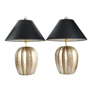 Lamps Silver Cactus & Shades For Sale