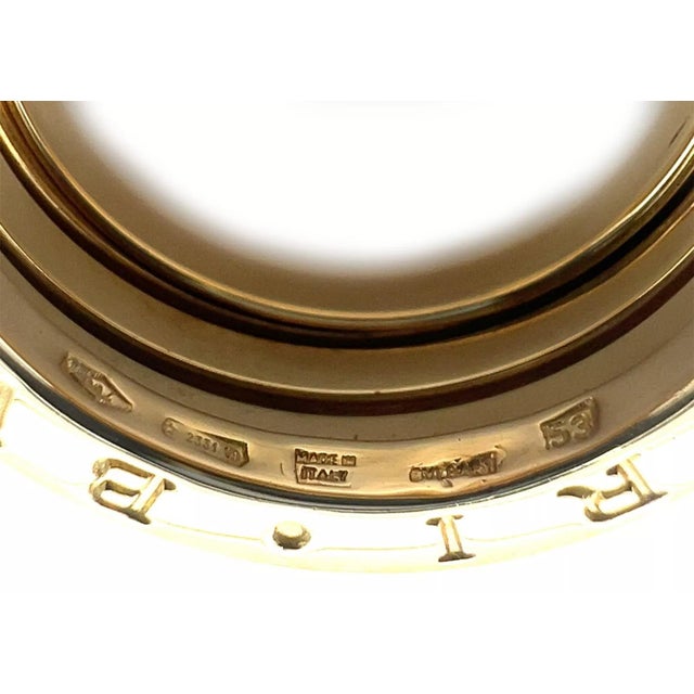 Metal Bvlgari B.zero1 Three Band Ring in 18k Yellow Gold Ring - Size 53 For Sale - Image 7 of 8