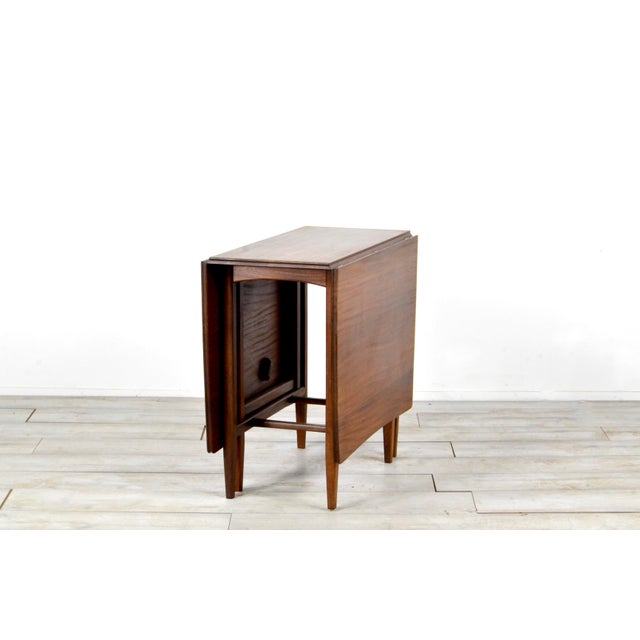 Wood Mid-Century Teak Drop-Leaf Dining Table attributed to Richard Hornby for Heals, 1960s For Sale - Image 7 of 8