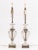 Metal Pair of Regency Style Molded Glass and Brass Lamps For Sale - Image 7 of 7