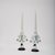 Pair of surreal candlesticks by fulvio bianconi (1915-1996) for venini from the early post war years 1947-49, model nos....