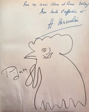 Edouard Pignon, Drawing from Massacre des Innocents by Helene Parmelin, 1950s, Crayon